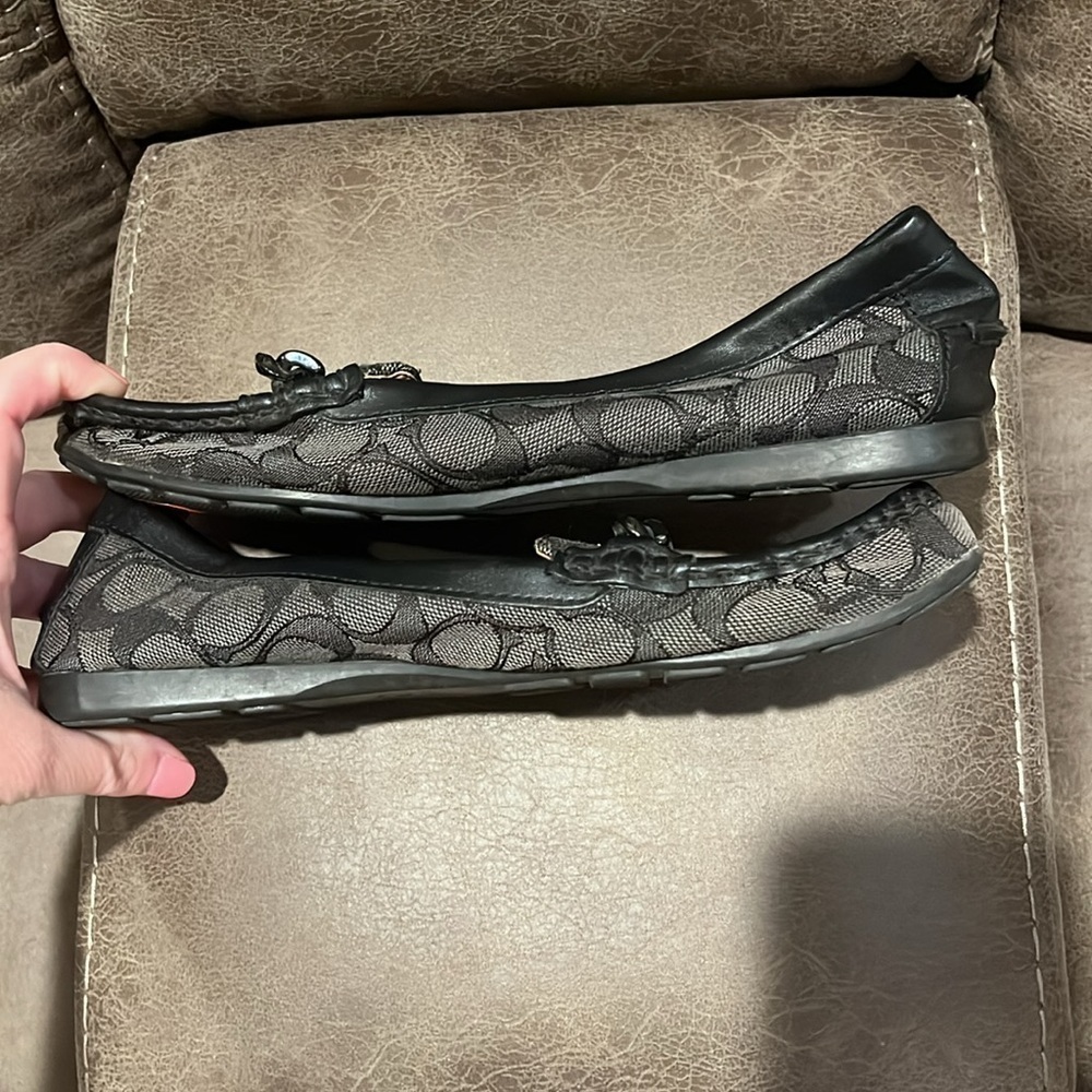 Coach signature black loafers, size 8 - Picture 6 of 9